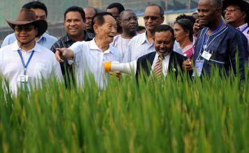 袁隆平:如世界一半稻田种杂交稻 将多养活五亿人