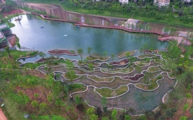 “梯田湖”给圭塘河洗澡
