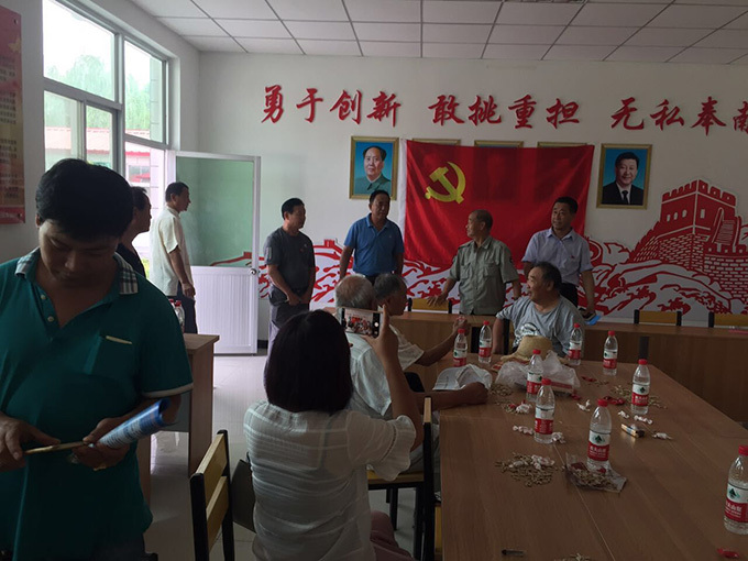 涿州东冯村、贾村党支部书记带领本村全体党员来果园村参观学习