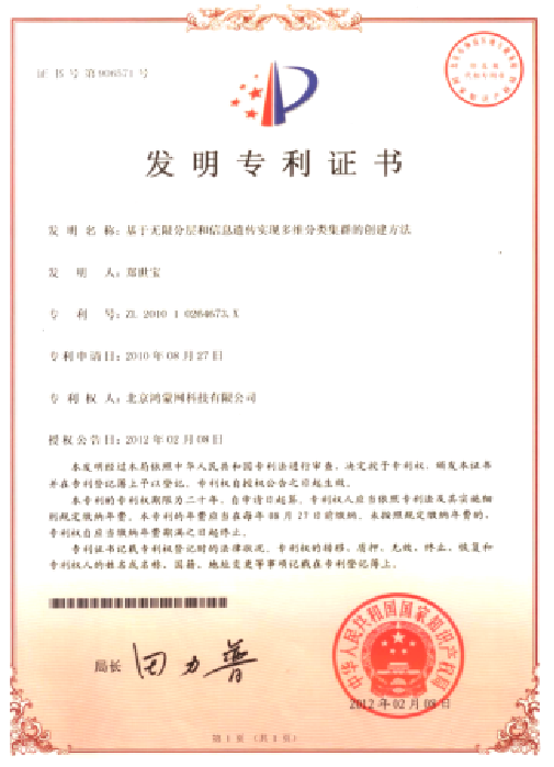 发明专利证书